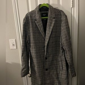 F21 Plaid Men’s Trench